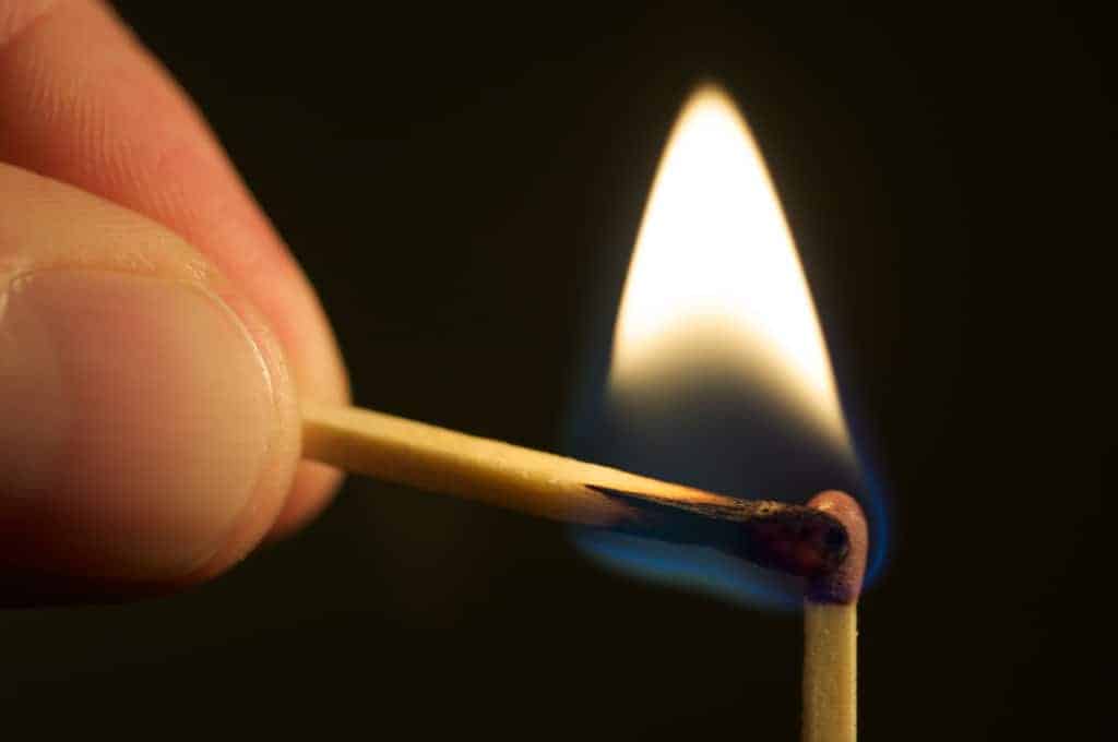 One matchstick lights another